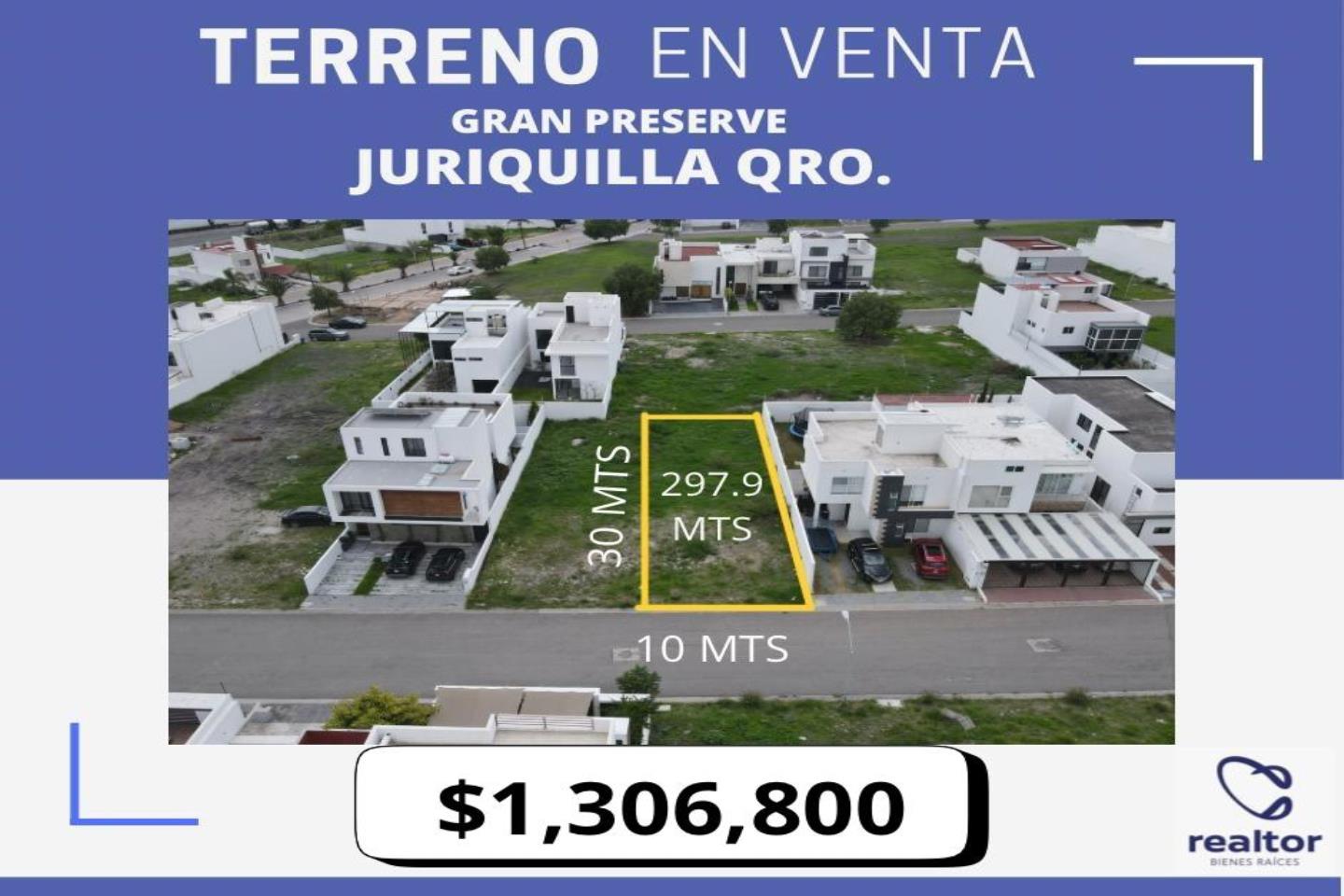 TERRENO EN VENTA EN GRAN PRESERVE JURIQUILLA, QRO