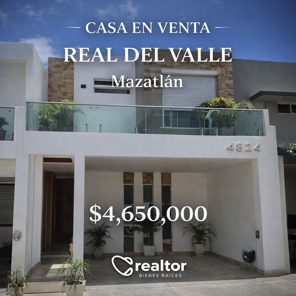 00175, CASA EN VENTA EN MAZATLAN, SINALOA (FRACCIONAMIENTO REAL DEL VALLE)