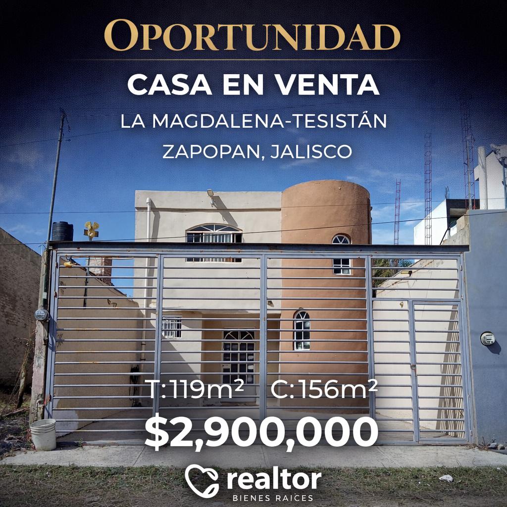 00193, CASA EN VENTA EN ZAPOPAN, JALISCO (TESISTAN)